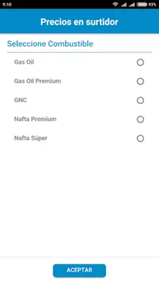 Precios en surtidor android App screenshot 4